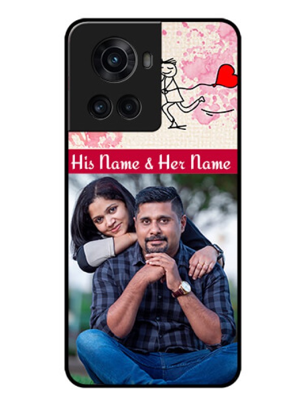 Custom OnePlus 10R 5G Photo Printing on Glass Case - You and Me Case Design