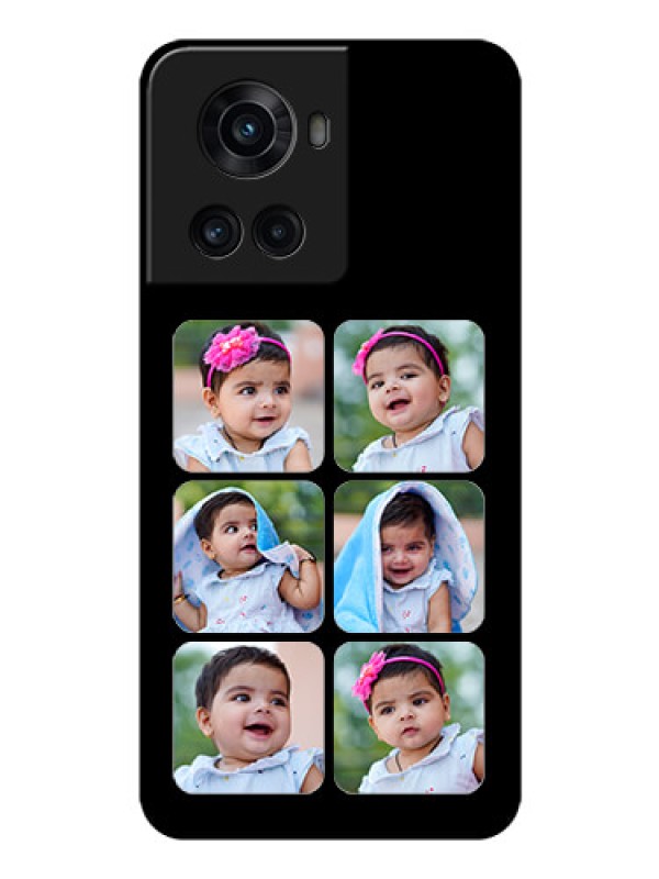 Custom OnePlus 10R 5G Photo Printing on Glass Case - Multiple Pictures Design