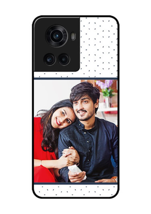 OnePlus 10R 5G Personalized Glass Phone Case - Premium Dot Design