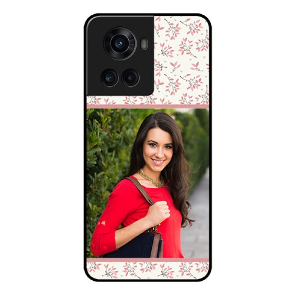OnePlus 10R 5G Custom Glass Phone Case - Premium Floral Design