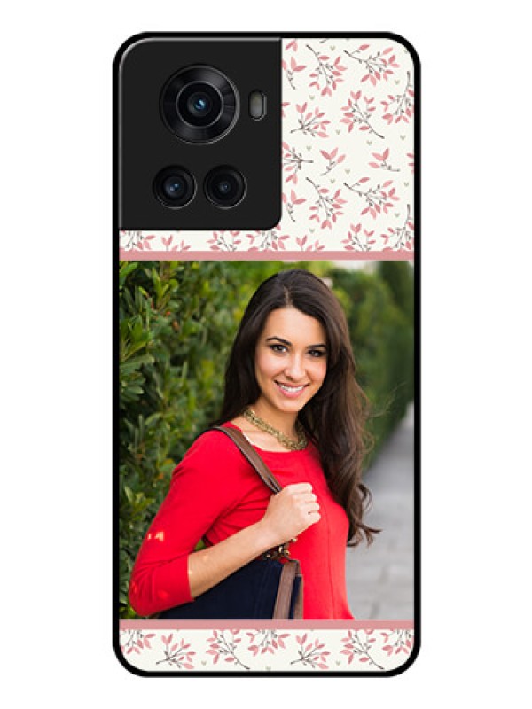 Custom OnePlus 10R 5G Custom Glass Phone Case - Premium Floral Design
