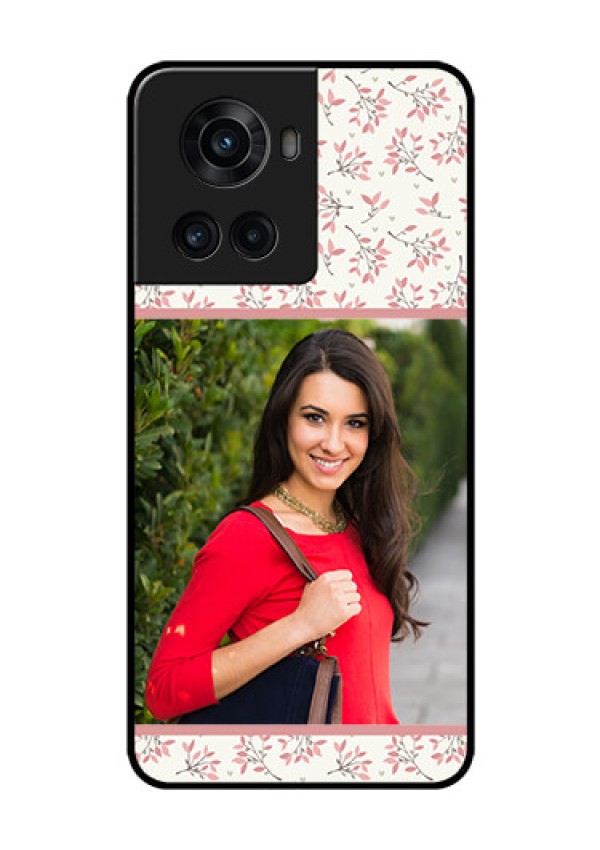 OnePlus 10R 5G Custom Glass Phone Case - Premium Floral Design
