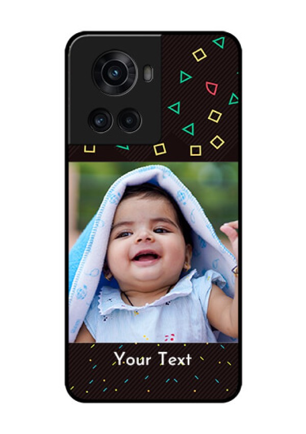OnePlus 10R 5G Custom Glass Phone Case - with confetti birthday design