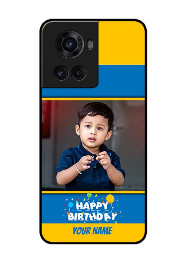 OnePlus 10R 5G Custom Glass Mobile Case - Birthday Wishes Design