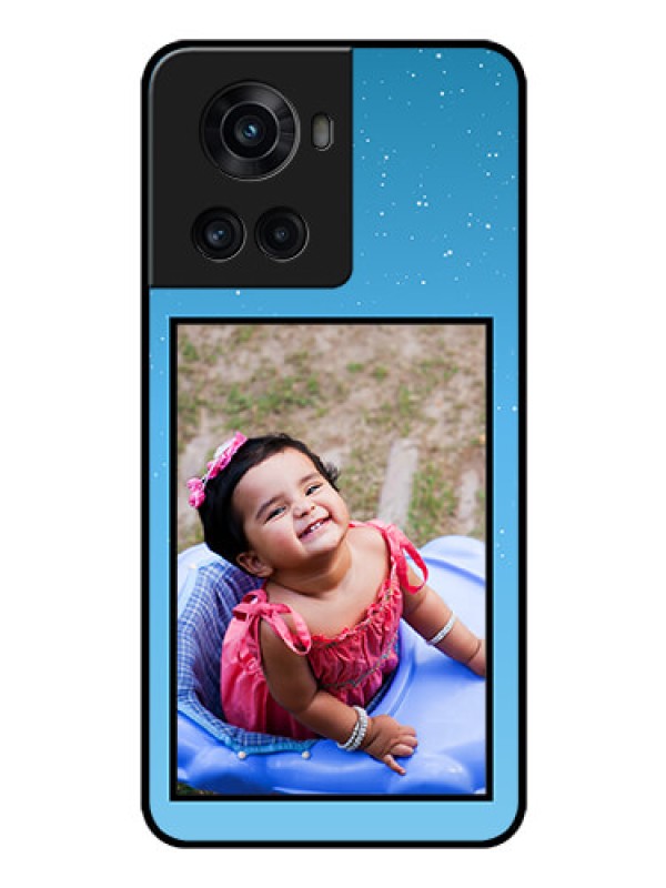 Custom OnePlus 10R 5G Custom Glass Mobile Case - Wave Pattern Colorful Design