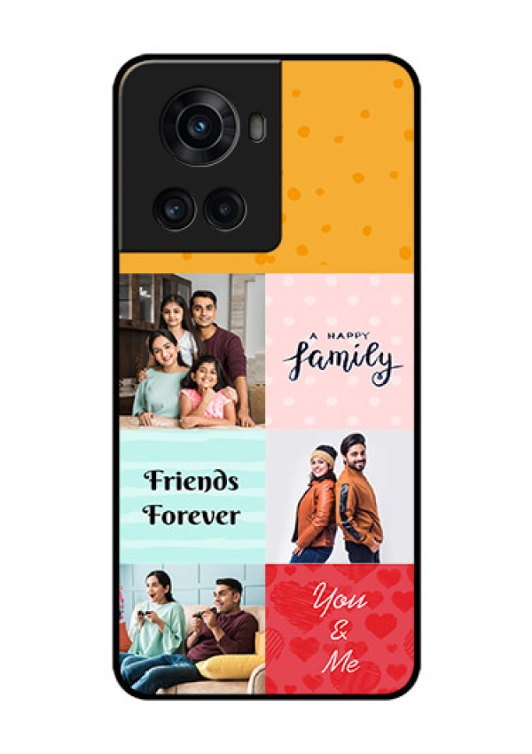 OnePlus 10R 5G Personalized Glass Phone Case - Images with Quotes Design
