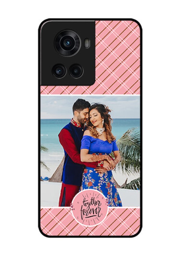 OnePlus 10R 5G Personalized Glass Phone Case - Together Forever Design