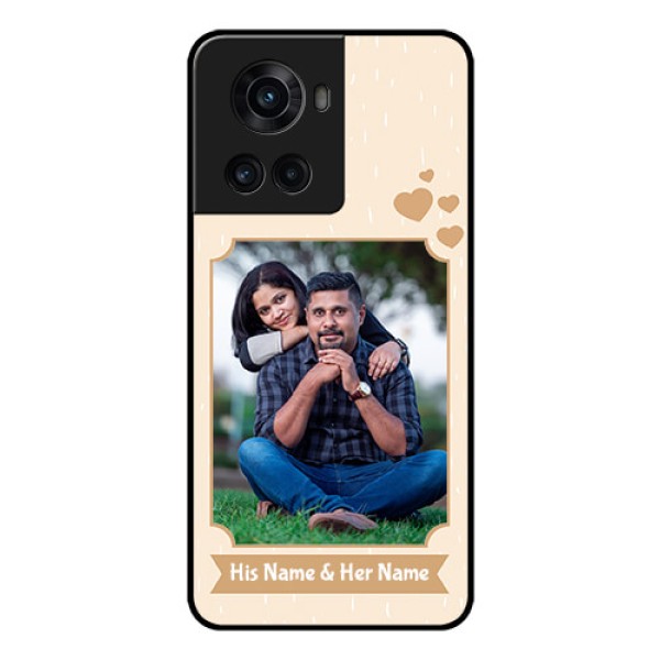 OnePlus 10R 5G Custom Glass Phone Case - with confetti love design OnePlus 10R 5G Custom Glass Phone Case - with confetti love design