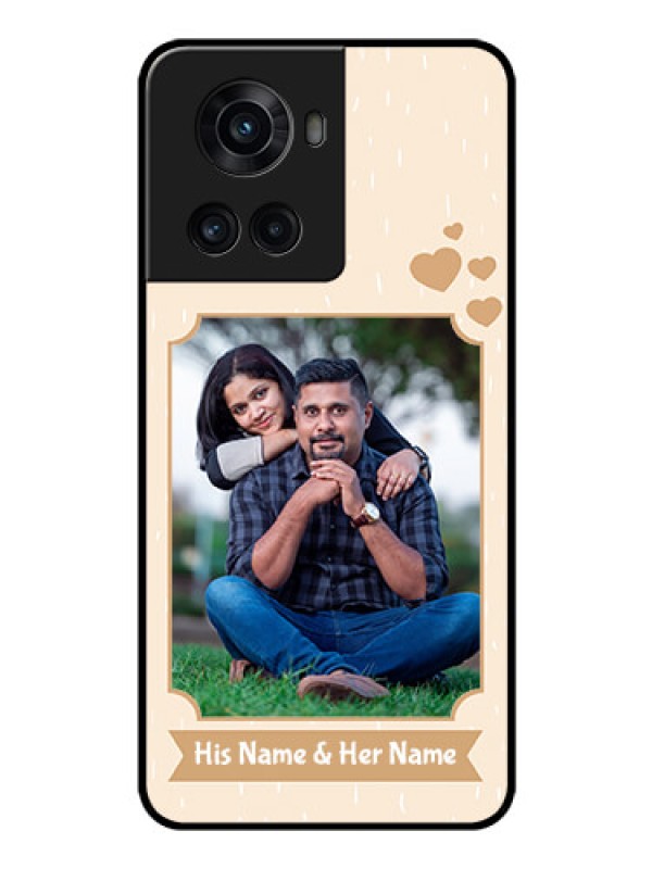 Custom OnePlus 10R 5G Custom Glass Phone Case - with confetti love design