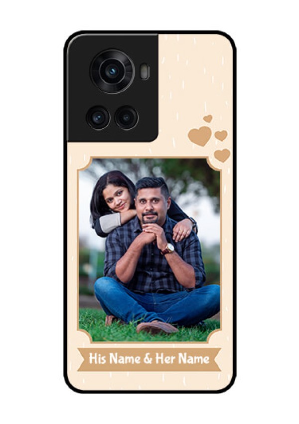 OnePlus 10R 5G Custom Glass Phone Case - with confetti love design