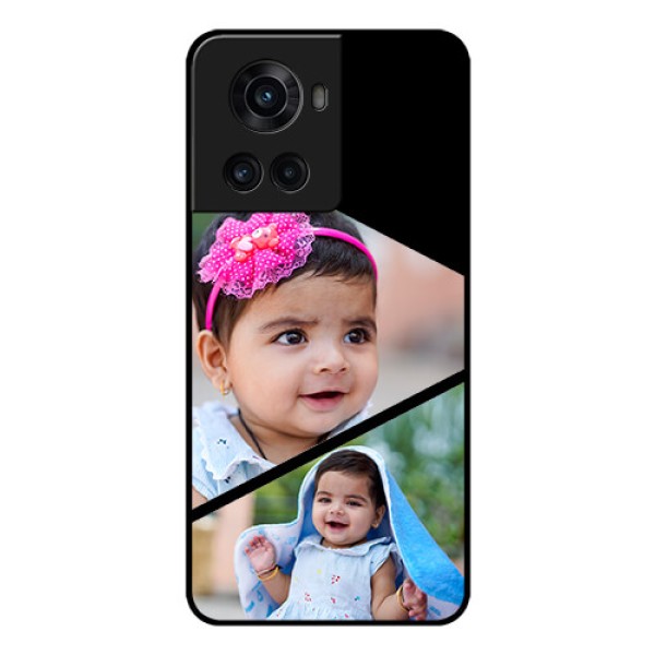 OnePlus 10R 5G Custom Glass Phone Case - Semi Cut Design