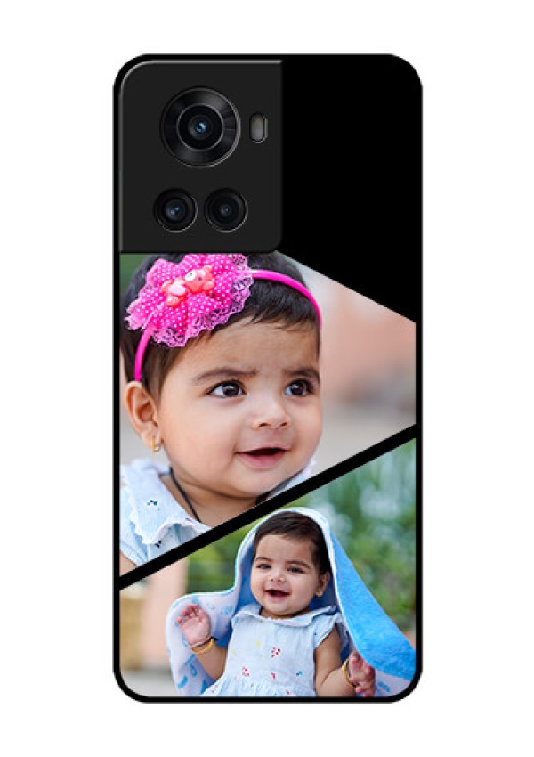 OnePlus 10R 5G Custom Glass Phone Case - Semi Cut Design