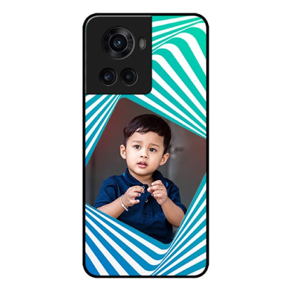 OnePlus 10R 5G Personalized Glass Phone Case - Abstract Spiral Design OnePlus 10R 5G Personalized Glass Phone Case - Abstract Spiral Design