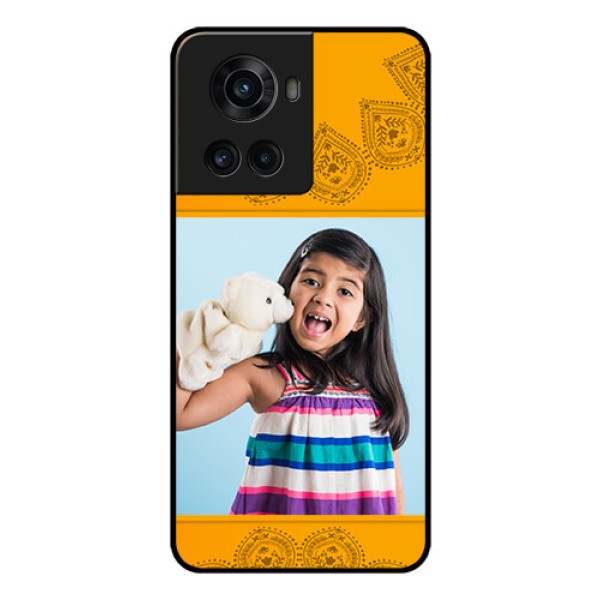 OnePlus 10R 5G Personalized Glass Phone Case - Photo Wedding Design