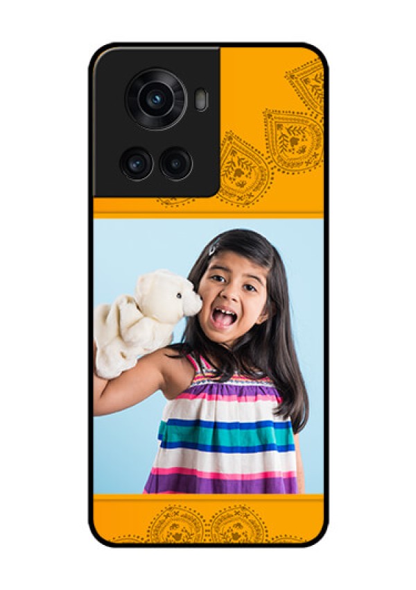 OnePlus 10R 5G Personalized Glass Phone Case - Photo Wedding Design