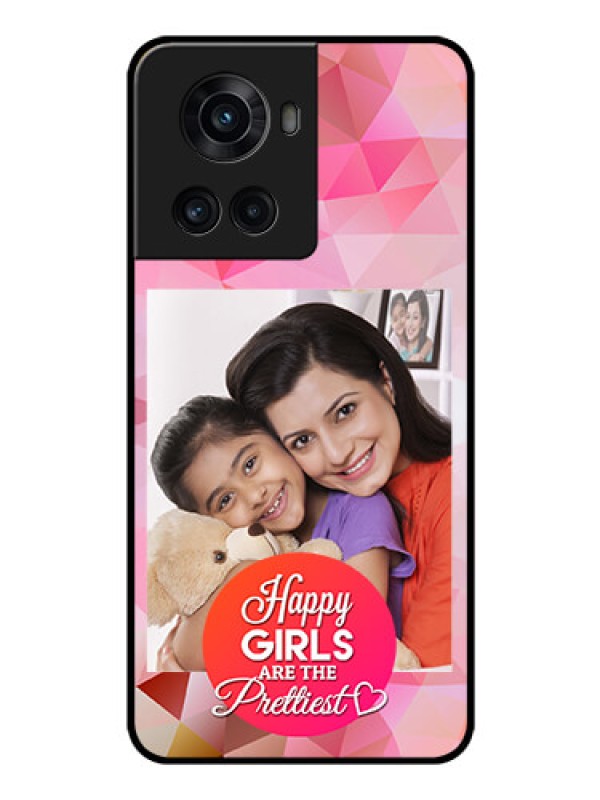 Custom OnePlus 10R 5G Photo Printing on Glass Case - Abstract Triangle Design