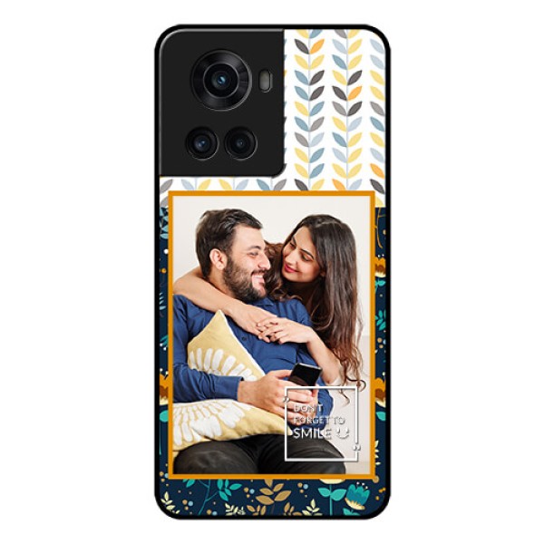 OnePlus 10R 5G Custom Glass Mobile Case - Pattern Design
