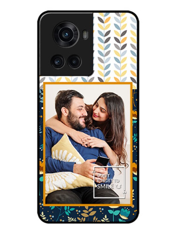Custom OnePlus 10R 5G Custom Glass Mobile Case - Pattern Design