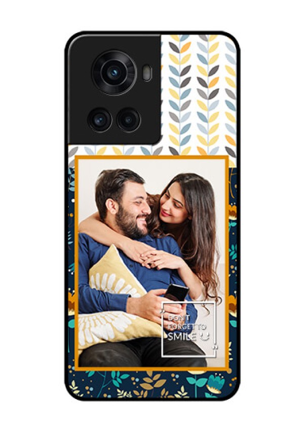 OnePlus 10R 5G Custom Glass Mobile Case - Pattern Design