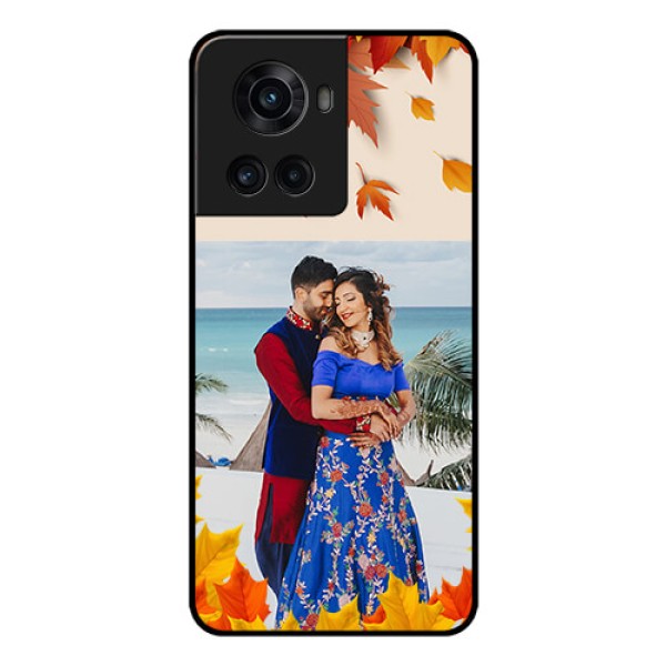 OnePlus 10R 5G Photo Printing on Glass Case - Autumn Maple Leaves Design OnePlus 10R 5G Photo Printing on Glass Case - Autumn Maple Leaves Design