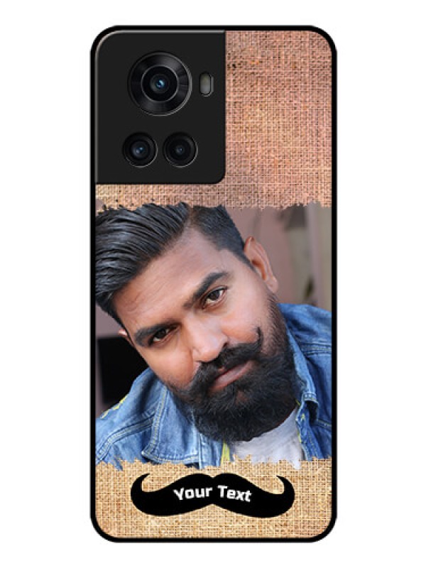 Custom OnePlus 10R 5G Personalized Glass Phone Case - with Texture Design