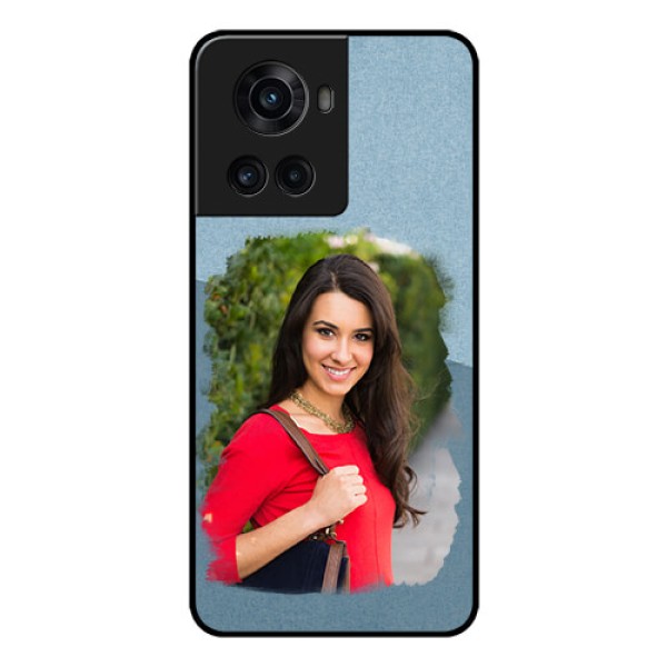 OnePlus 10R 5G Custom Glass Mobile Case - Grunge Line Art Design