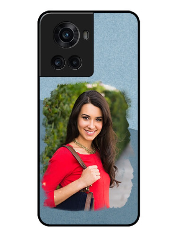 Custom OnePlus 10R 5G Custom Glass Mobile Case - Grunge Line Art Design