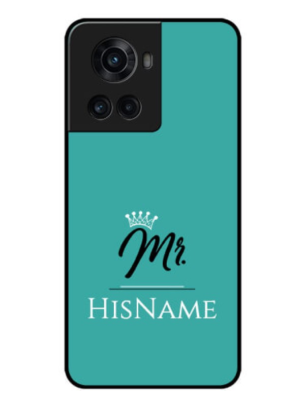 Custom OnePlus 10R 5G Custom Glass Phone Case Mr with Name