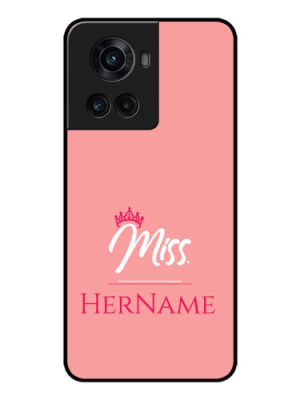 Custom OnePlus 10R 5G Custom Glass Phone Case Mrs with Name