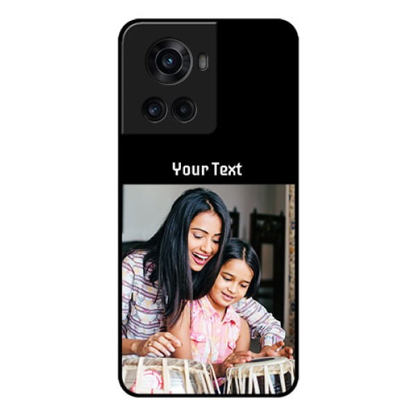 OnePlus 10R 5G Photo with Name on Glass Phone Case OnePlus 10R 5G Photo with Name on Glass Phone Case