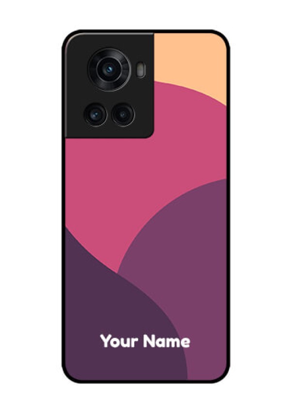 OnePlus 10R 5G Custom Glass Phone Case - Mixed Multi-colour abstract art Design