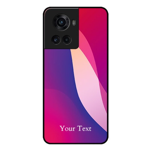 OnePlus 10R 5G Personalized Glass Phone Case - Digital abstract Overlap Design OnePlus 10R 5G Personalized Glass Phone Case - Digital abstract Overlap Design