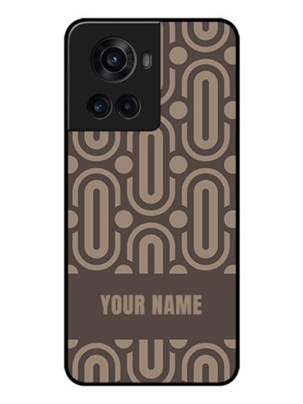 Custom OnePlus 10R 5G Custom Glass Phone Case - Captivating Zero Pattern Design