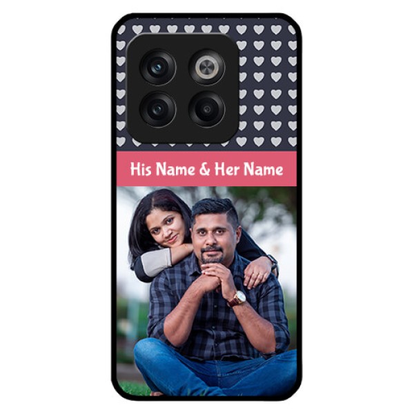 OnePlus 10T 5G Custom Glass Mobile Case - Love Symbols Design