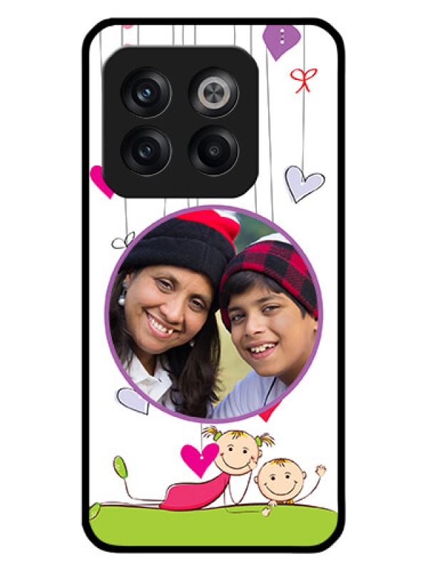 Custom OnePlus 10T 5G Photo Printing on Glass Case - Cute Kids Phone Case Design