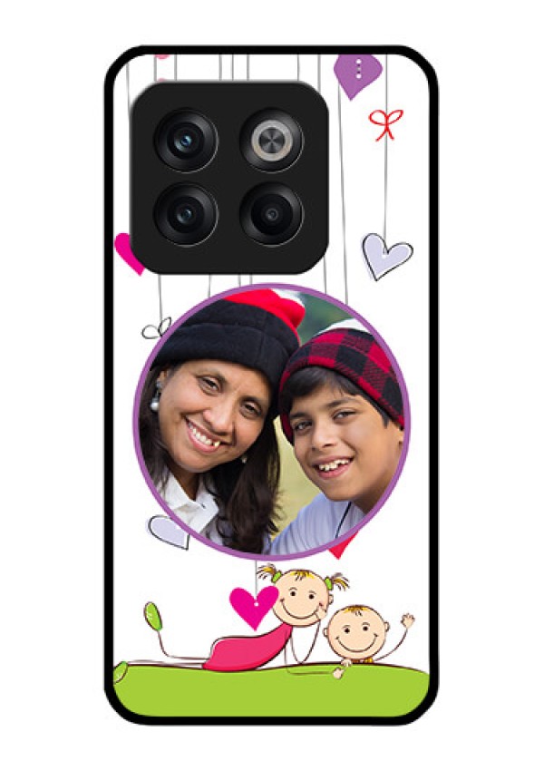 OnePlus 10T 5G Photo Printing on Glass Case - Cute Kids Phone Case Design