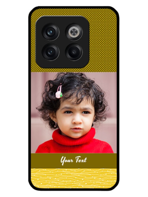 Custom OnePlus 10T 5G Custom Glass Phone Case - Simple Green Color Design