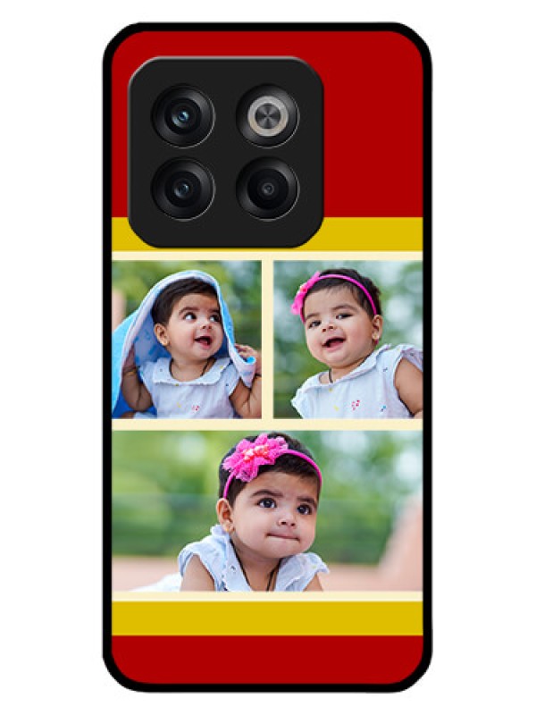Custom OnePlus 10T 5G Custom Glass Mobile Case - Multiple Pic Upload Design