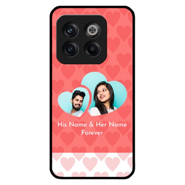 OnePlus 10T 5G Personalized Glass Phone Case - Couple Pic Upload Design OnePlus 10T 5G Personalized Glass Phone Case - Couple Pic Upload Design