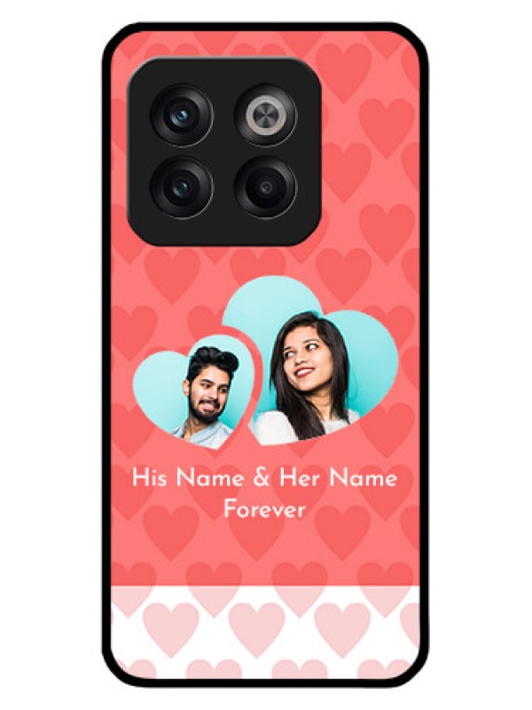 Custom OnePlus 10T 5G Personalized Glass Phone Case - Couple Pic Upload Design