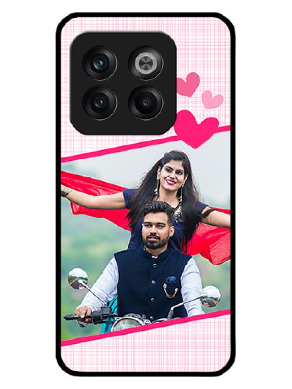 Custom OnePlus 10T 5G Custom Glass Phone Case - Love Shape Heart Design