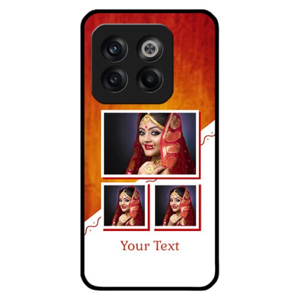 OnePlus 10T 5G Custom Glass Phone Case - Wedding Memories Design