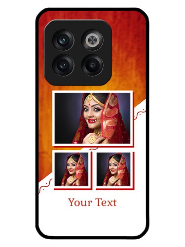 Custom OnePlus 10T 5G Custom Glass Phone Case - Wedding Memories Design