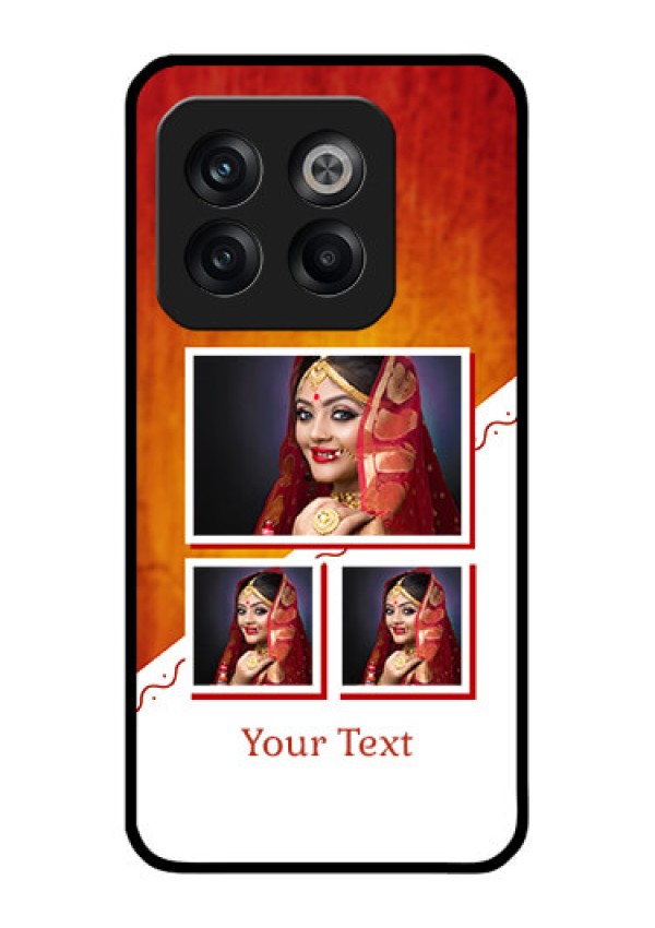 OnePlus 10T 5G Custom Glass Phone Case - Wedding Memories Design