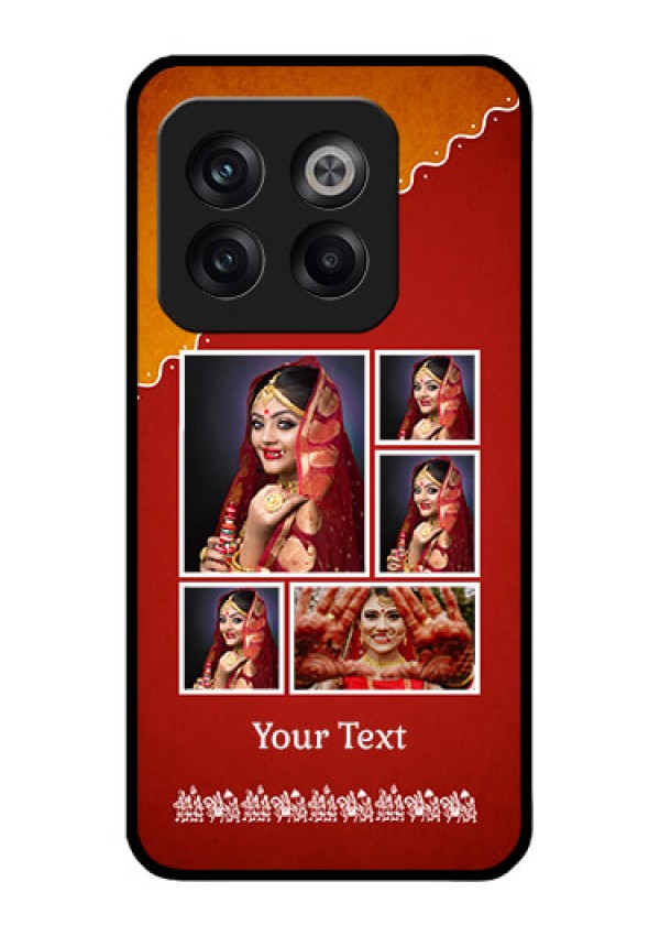 OnePlus 10T 5G Personalized Glass Phone Case - Wedding Pic Upload Design
