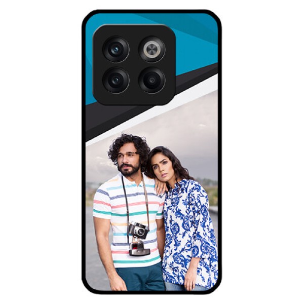 OnePlus 10T 5G Photo Printing on Glass Case - Simple Pattern Photo Upload Design