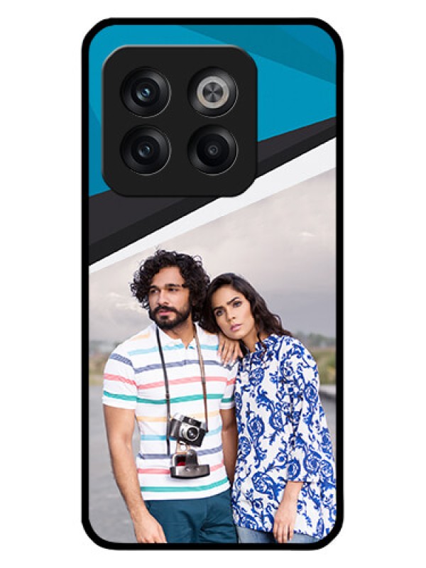 Custom OnePlus 10T 5G Photo Printing on Glass Case - Simple Pattern Photo Upload Design