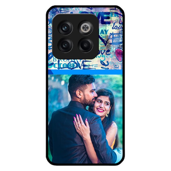 OnePlus 10T 5G Custom Glass Mobile Case - Colorful Love Design