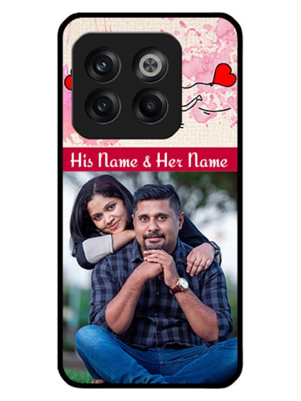 Custom OnePlus 10T 5G Photo Printing on Glass Case - You and Me Case Design