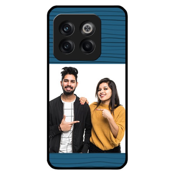 OnePlus 10T 5G Custom Glass Phone Case - Blue Pattern Cover Design OnePlus 10T 5G Custom Glass Phone Case - Blue Pattern Cover Design